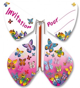 Pack 10 Magic Butterflies® "Invitation"-MFT247